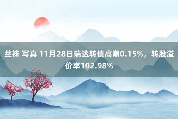 丝袜 写真 11月28日瑞达转债高潮0.15%，转股溢价率102.98%