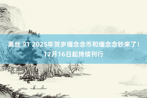 黑丝 91 2025年贺岁缅念念币和缅念念钞来了！12月16日起持续刊行