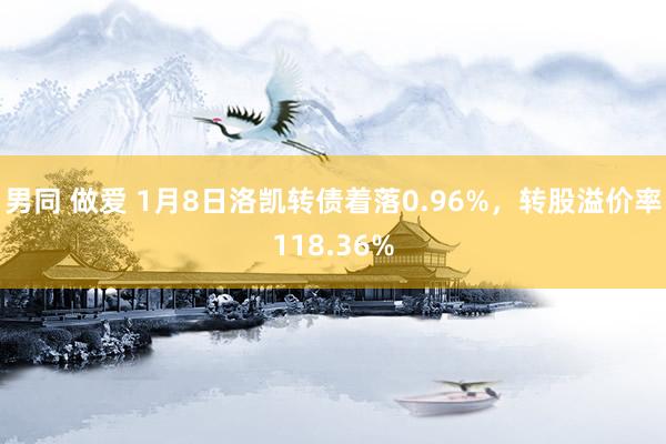 男同 做爱 1月8日洛凯转债着落0.96%,转股溢价率118.36%