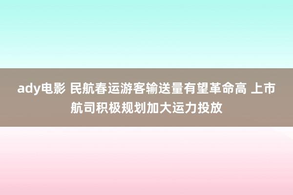 ady电影 民航春运游客输送量有望革命高 上市航司积极规划加大运力投放