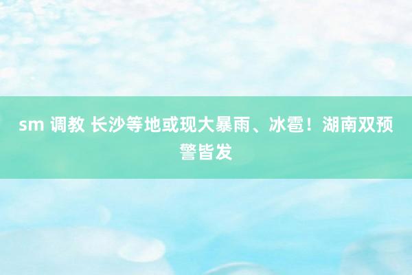 sm 调教 长沙等地或现大暴雨、冰雹！湖南双预警皆发