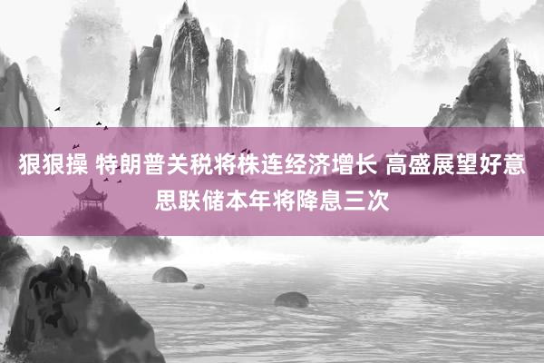 狠狠操 特朗普关税将株连经济增长 高盛展望好意思联储本年将降息三次