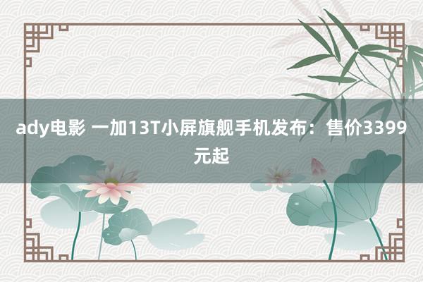 ady电影 一加13T小屏旗舰手机发布：售价3399元起